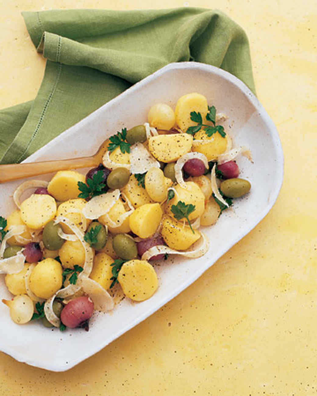 Potato Salad with Cipollini Onions, Olives, and Fennel