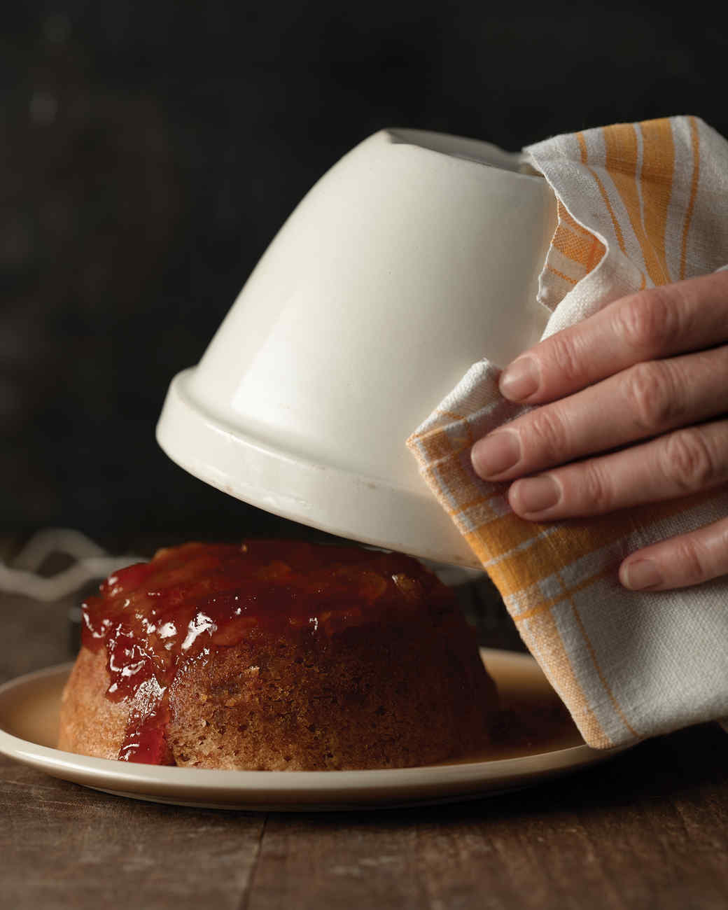 Steamed Ginger Pudding with Apricot Jam Recipe | Martha Stewart