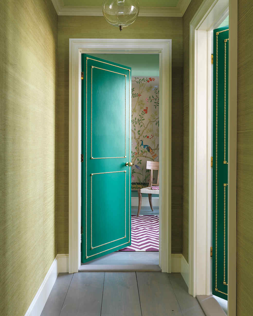 Door with Nail-Head Trim | Martha Stewart