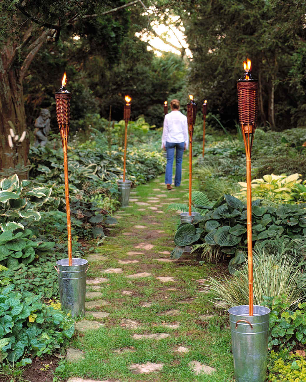 Tiki themed backyard