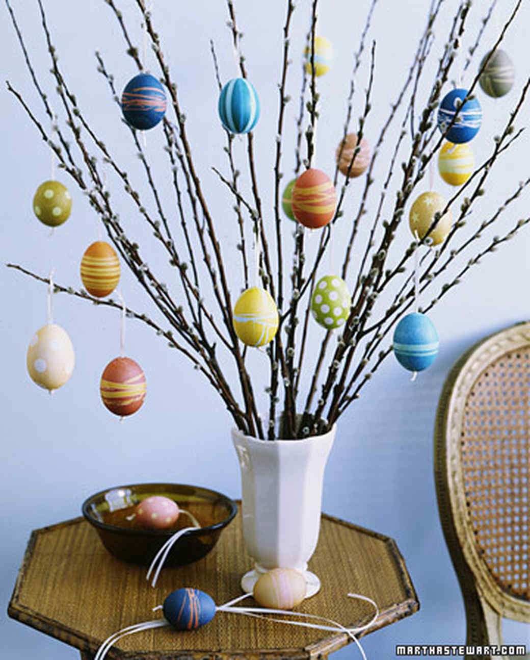 Easter Eggs by the Dozen Egg Tree Martha Stewart