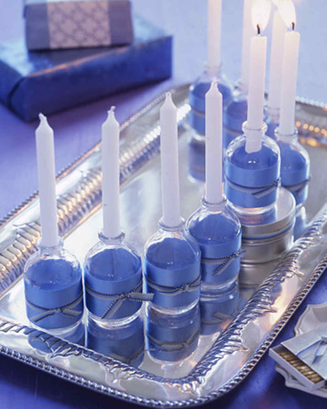 Hanukkah Candles and Menorahs Martha Stewart