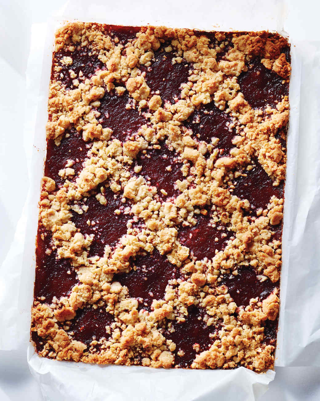 Linzer Crumble Pie with Cranberry-Raspberry Jam Recipe | Martha Stewart