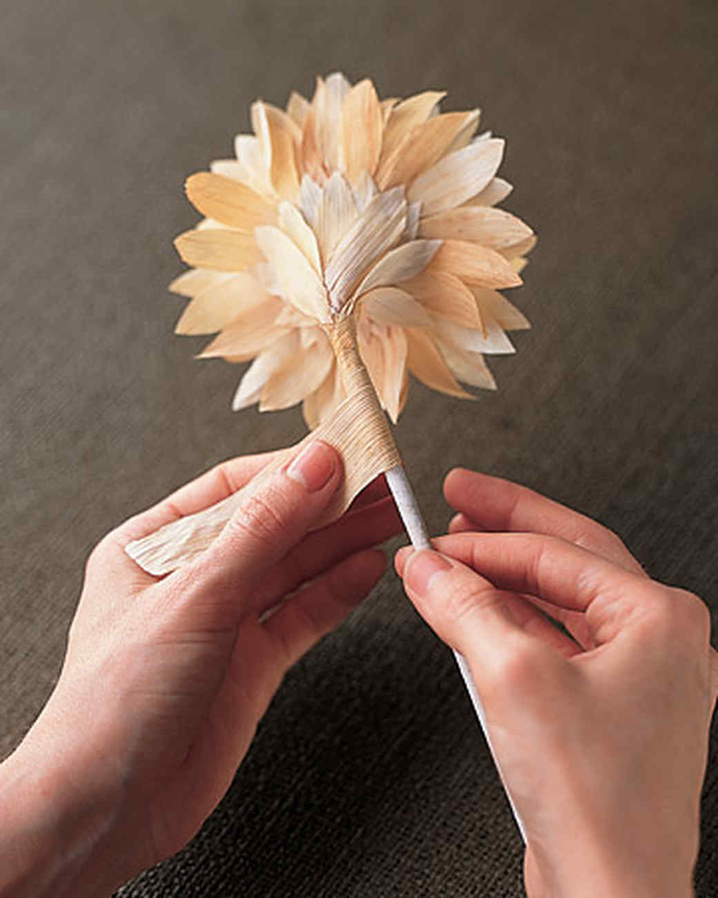 How to Make Cornhusk Flowers Martha Stewart