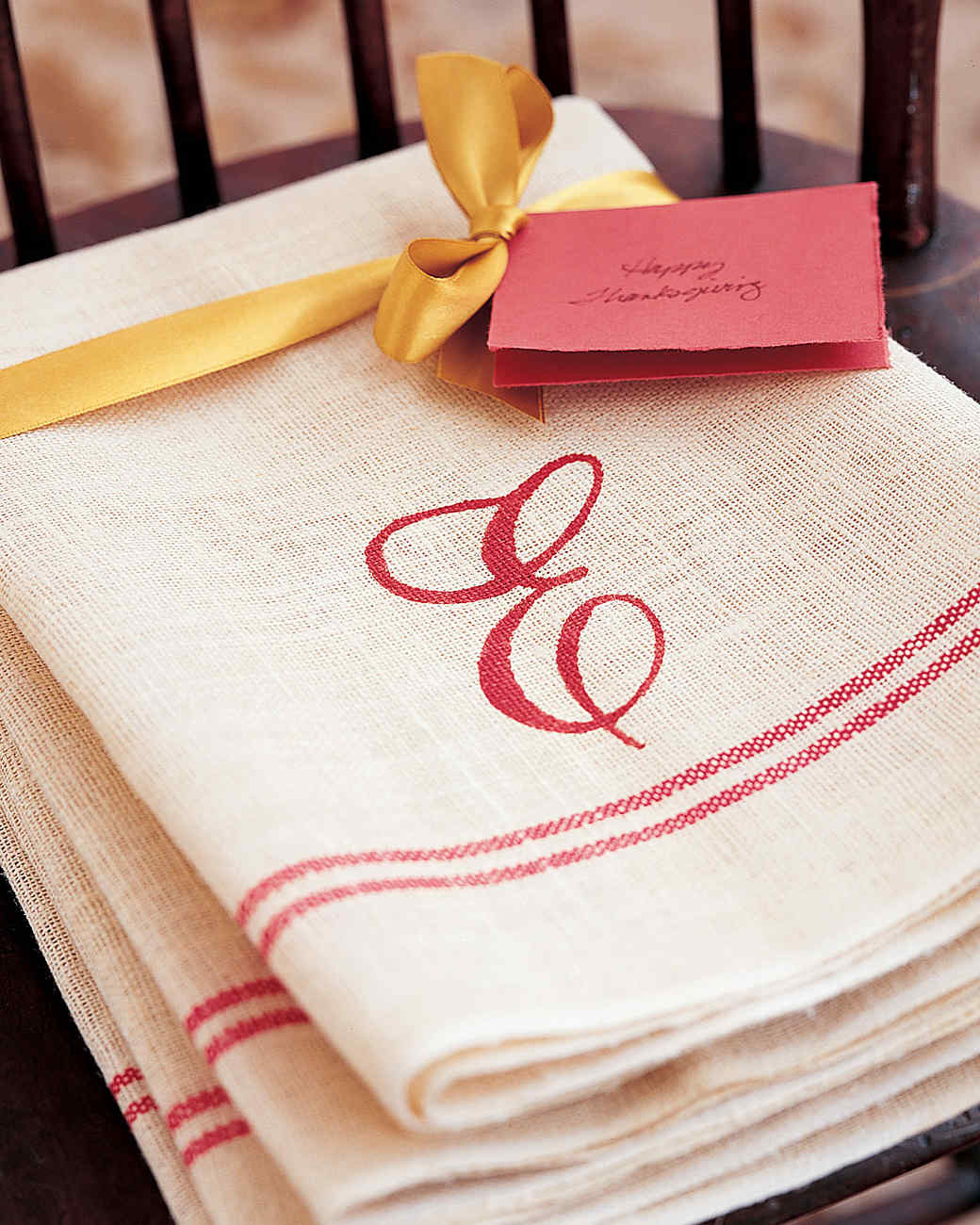 monogrammed hand towel martha