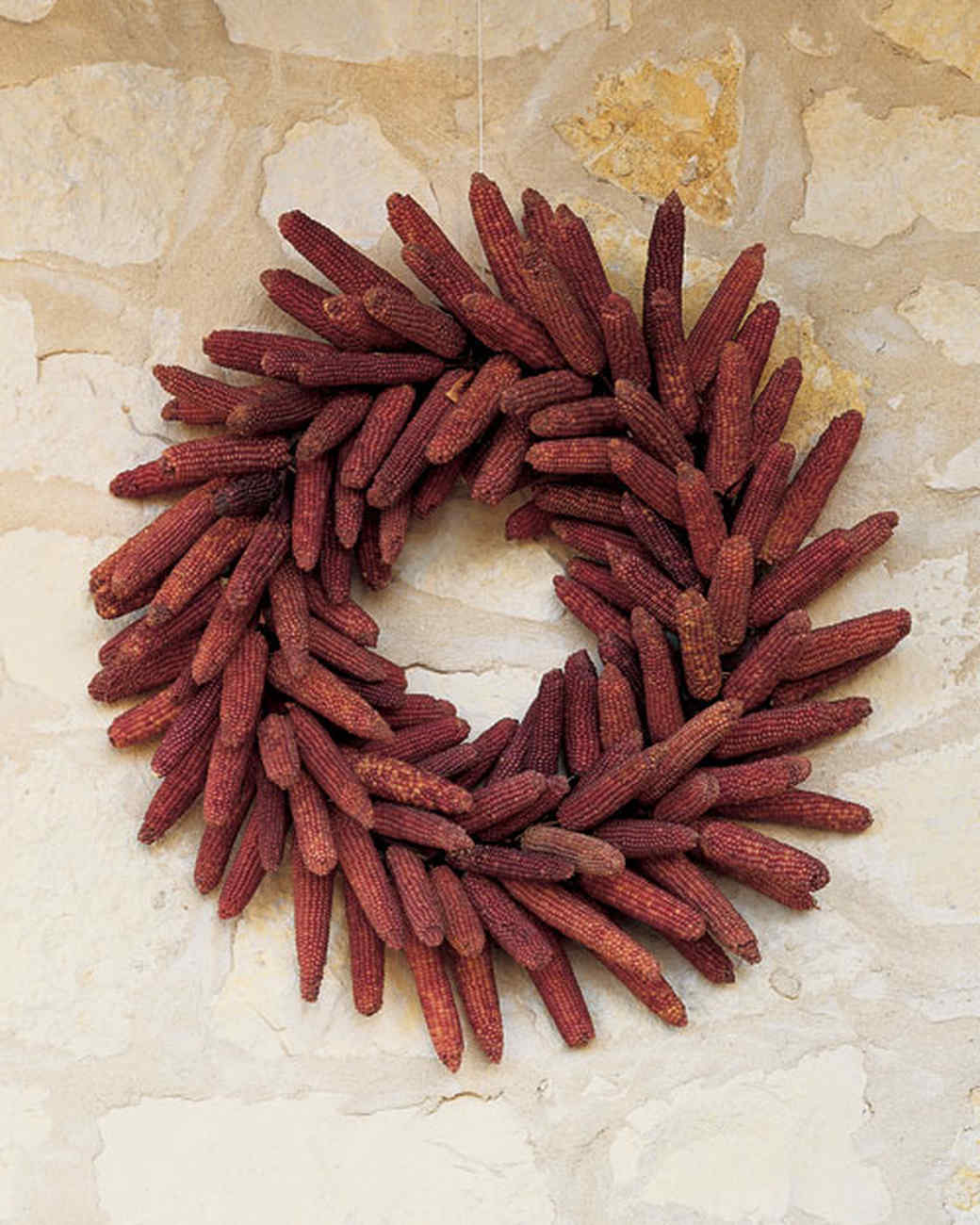Dried Corn Wreath Martha Stewart