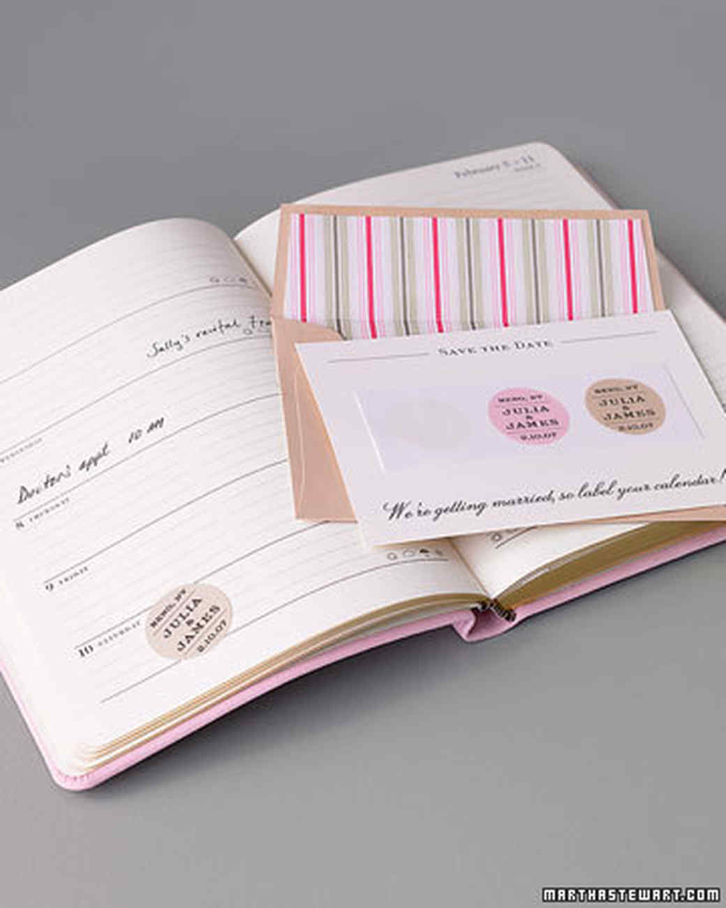 save the date stickers martha stewart