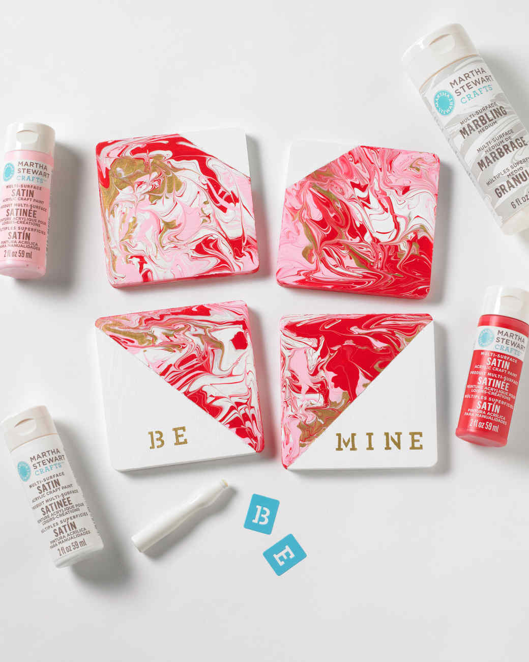 be mine marbleized heart