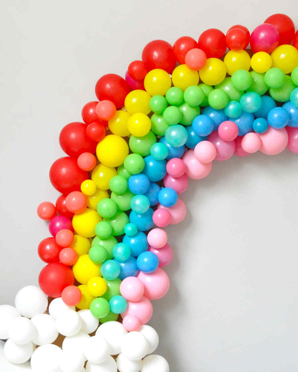 rainbow balloon arch ideas