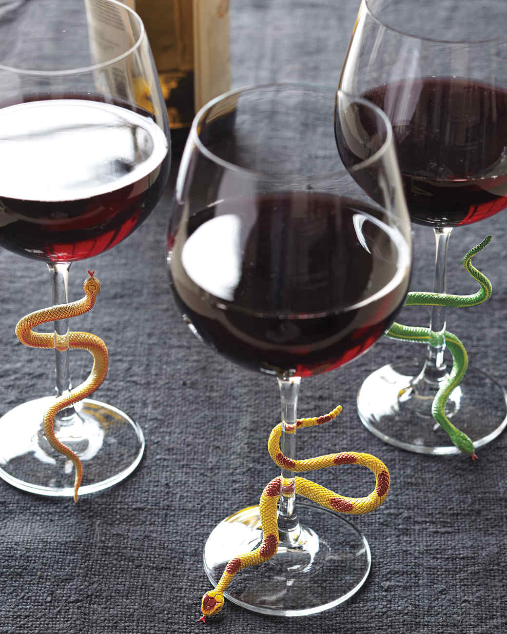 Snake Wineglass Charms | Martha Stewart