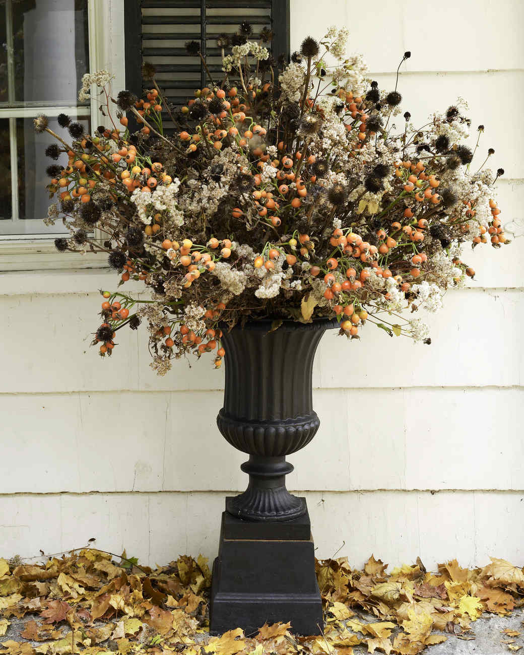 outdoor fall arrangement martha