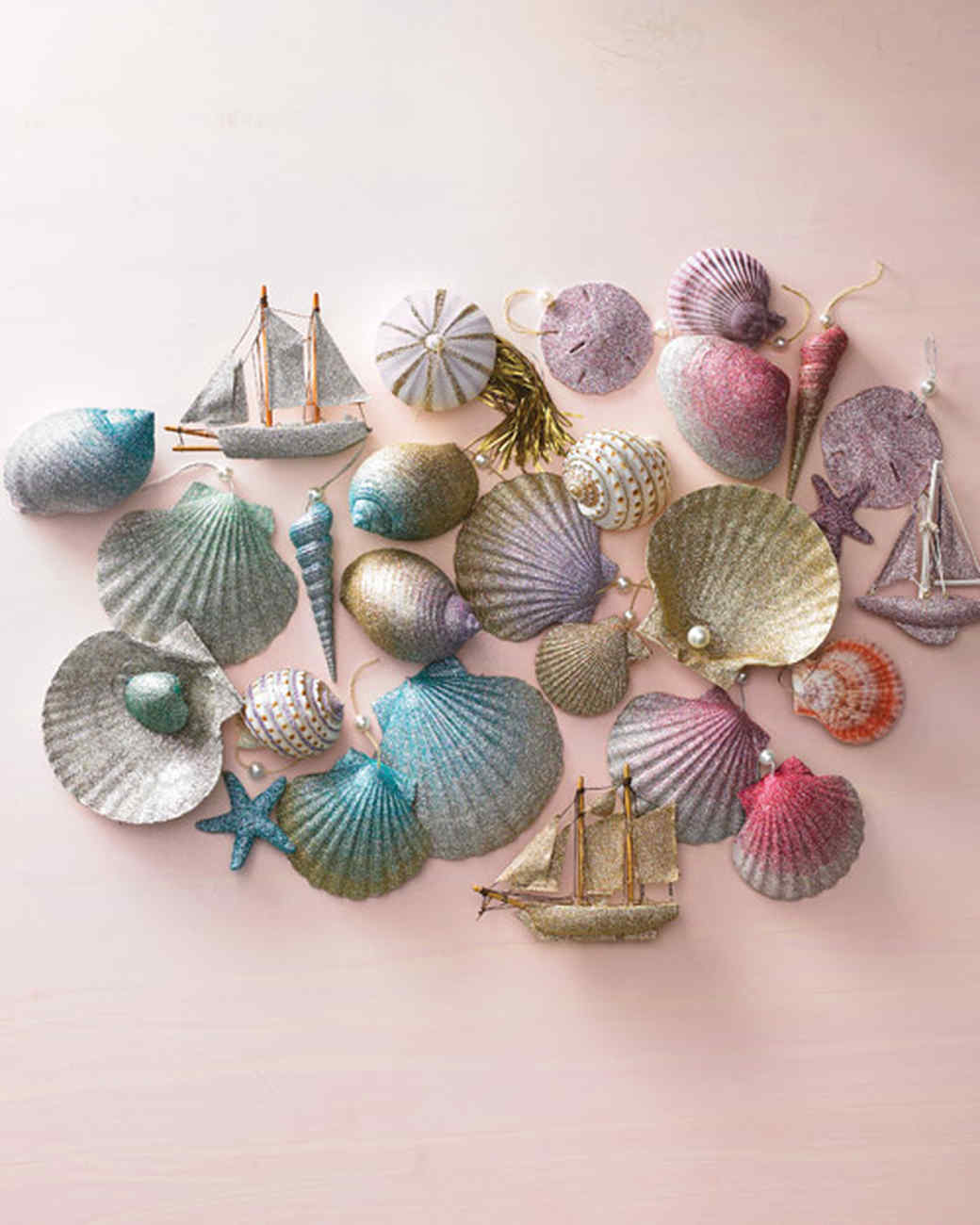 Ombre Glittered Seashell Ornaments Video Martha Stewart   Mld105140 1209 Shells Prev Hd 