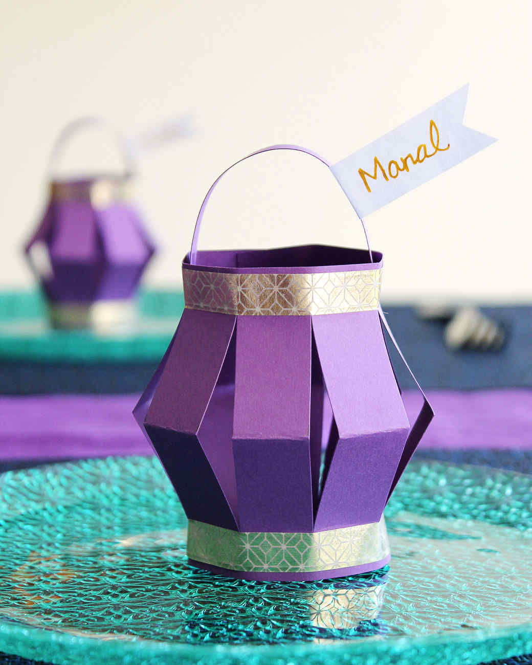 Ramadan Paper Lantern Place Cards Martha Stewart