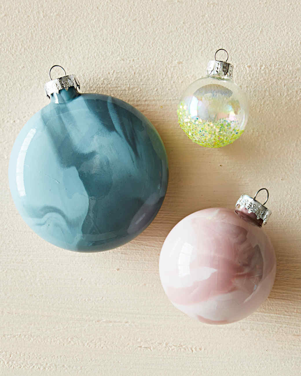 marbled ornaments martha stewart