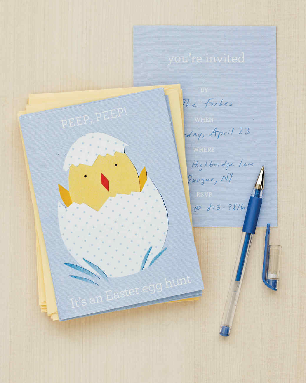 easter invitations martha stewart