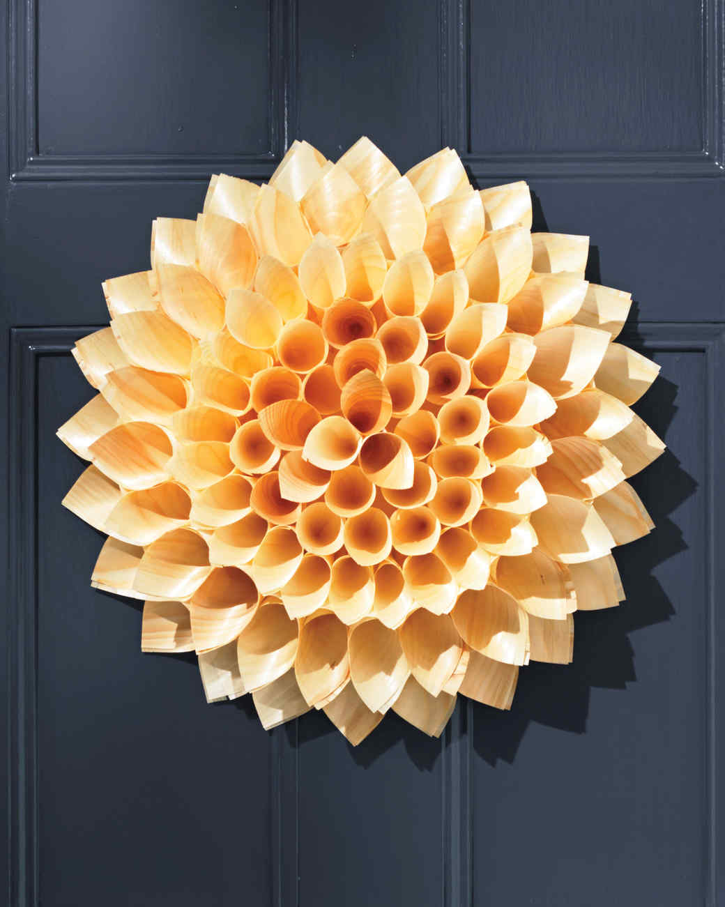 Wooden Cone Wreath Martha Stewart