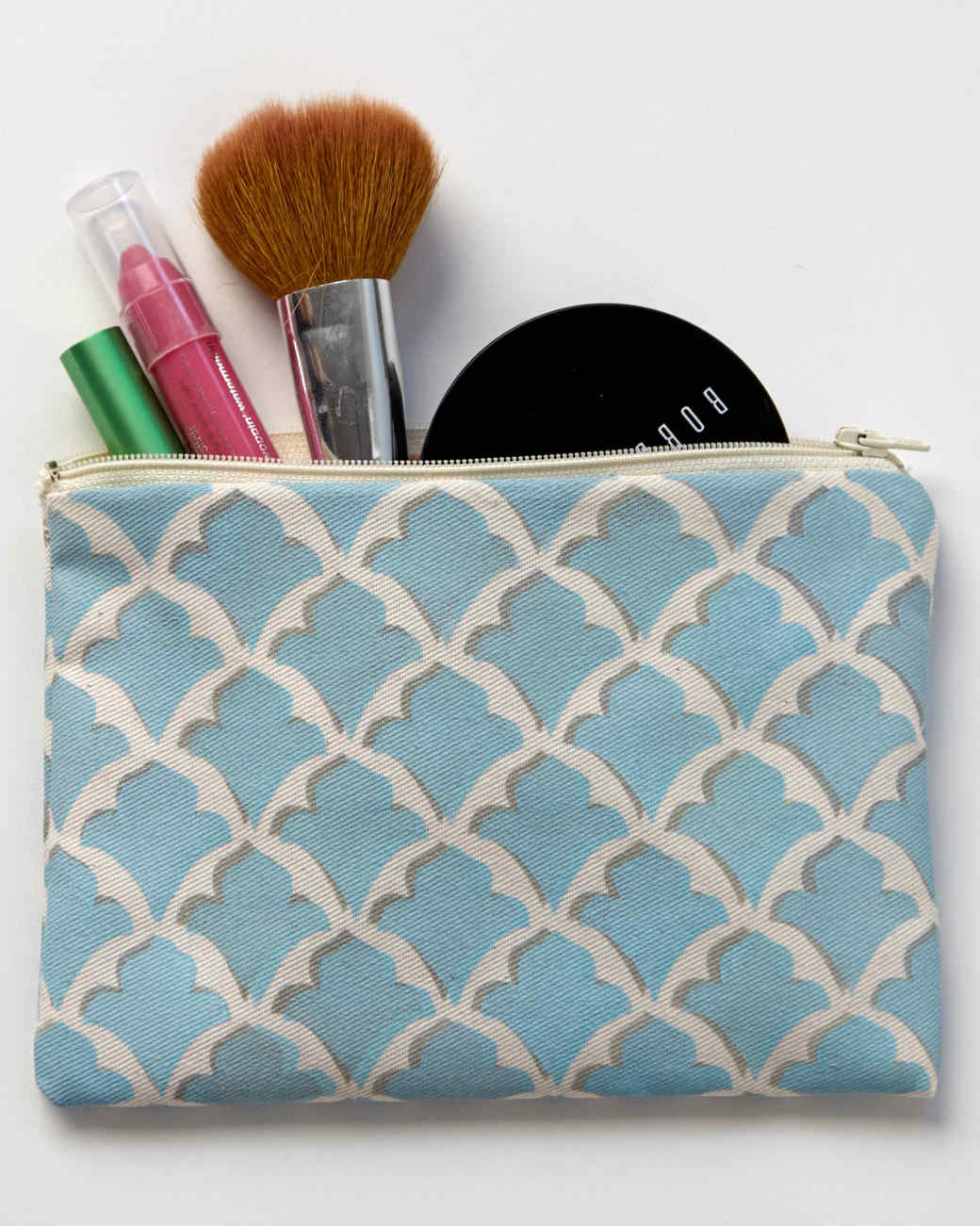 Stenciled Makeup Pouches  Martha Stewart