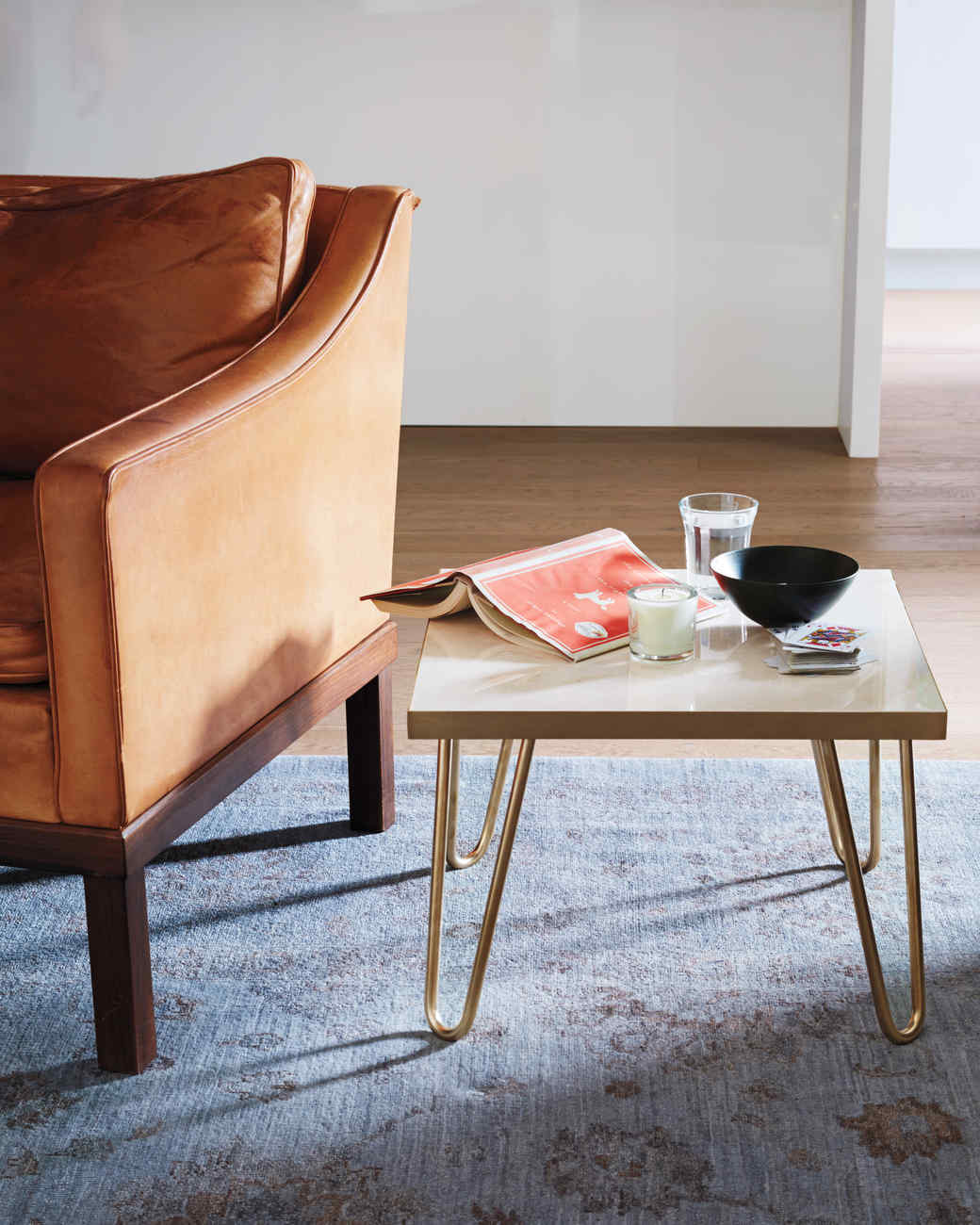 Brass Leg Side Table Martha Stewart
