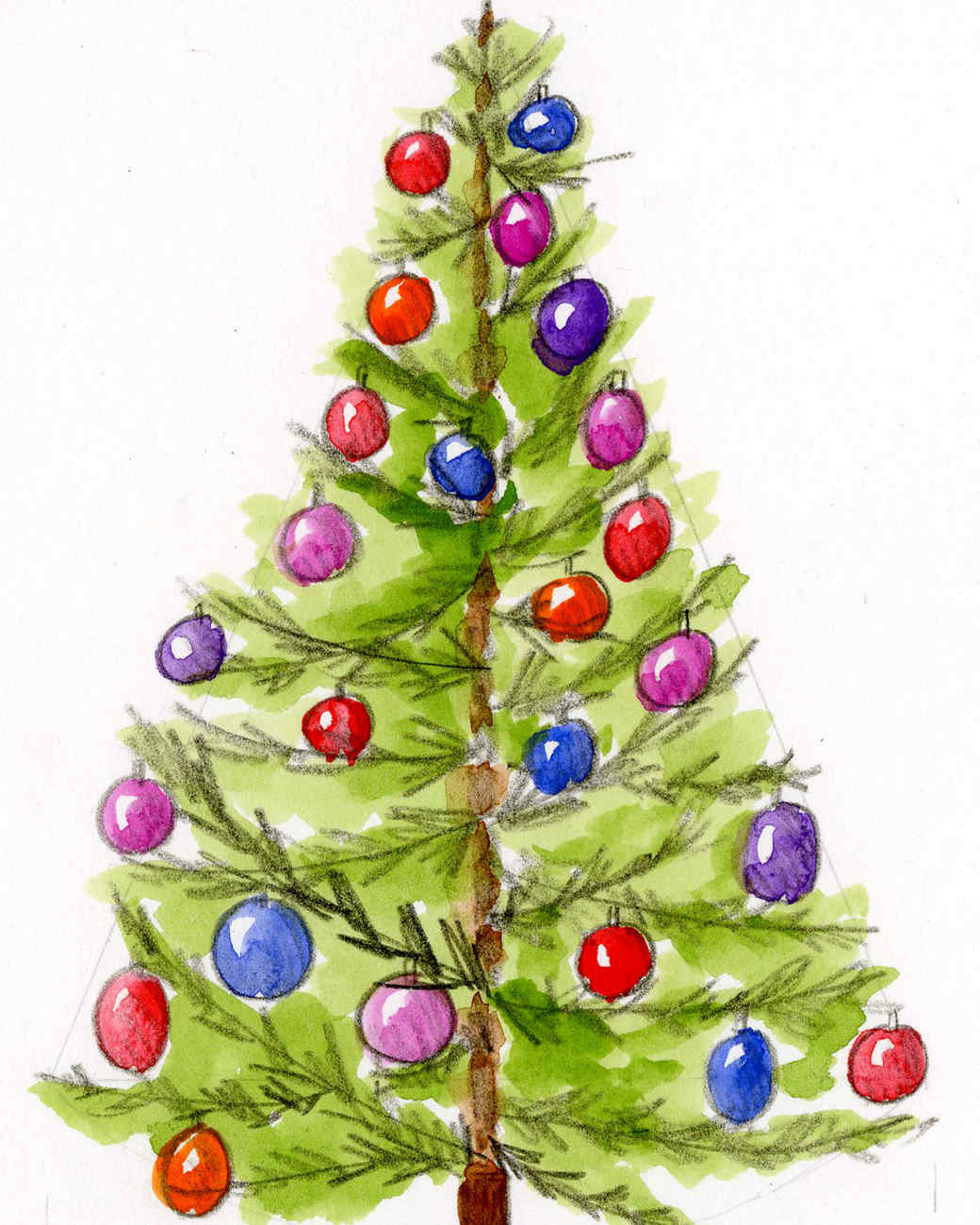 Christmas Tree Drawing