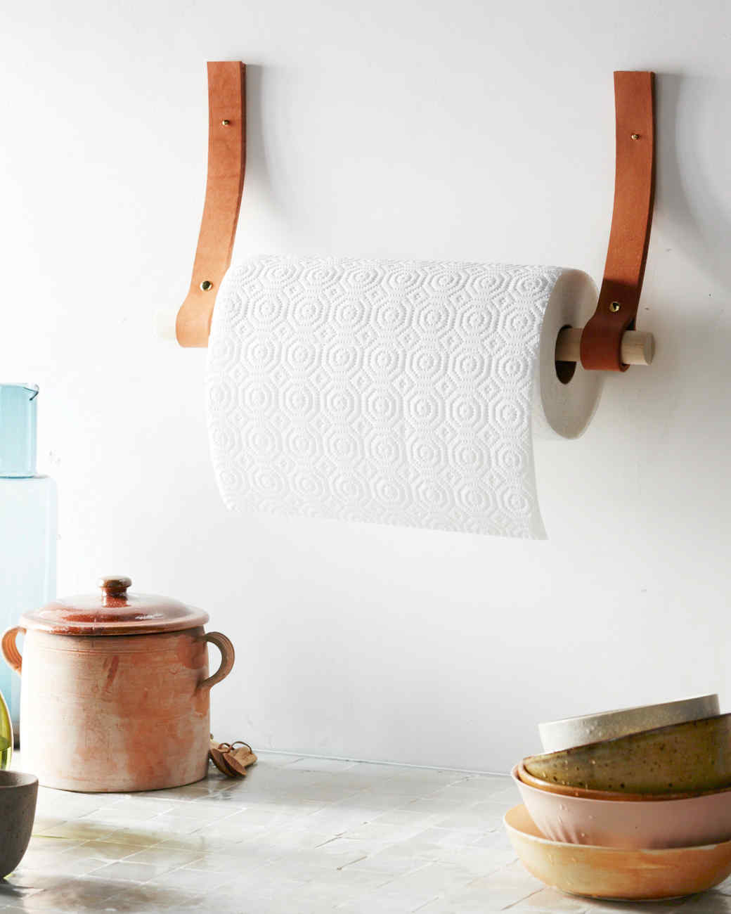 Leather Paper Towel Holder Martha Stewart Leather Paper Towel Holder