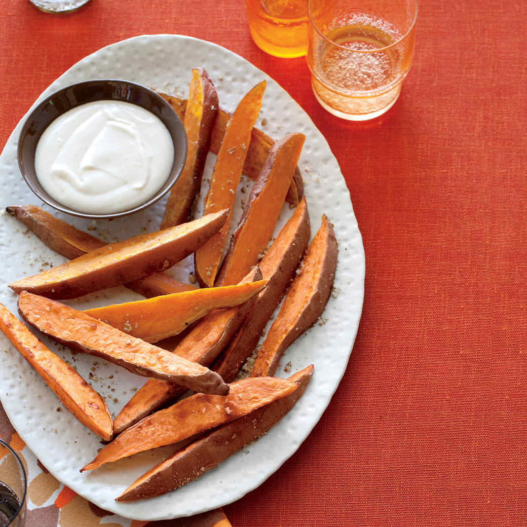 Matt Armendariz S Sweet Potato Fries With Brown Butter Marshmallow Sauce