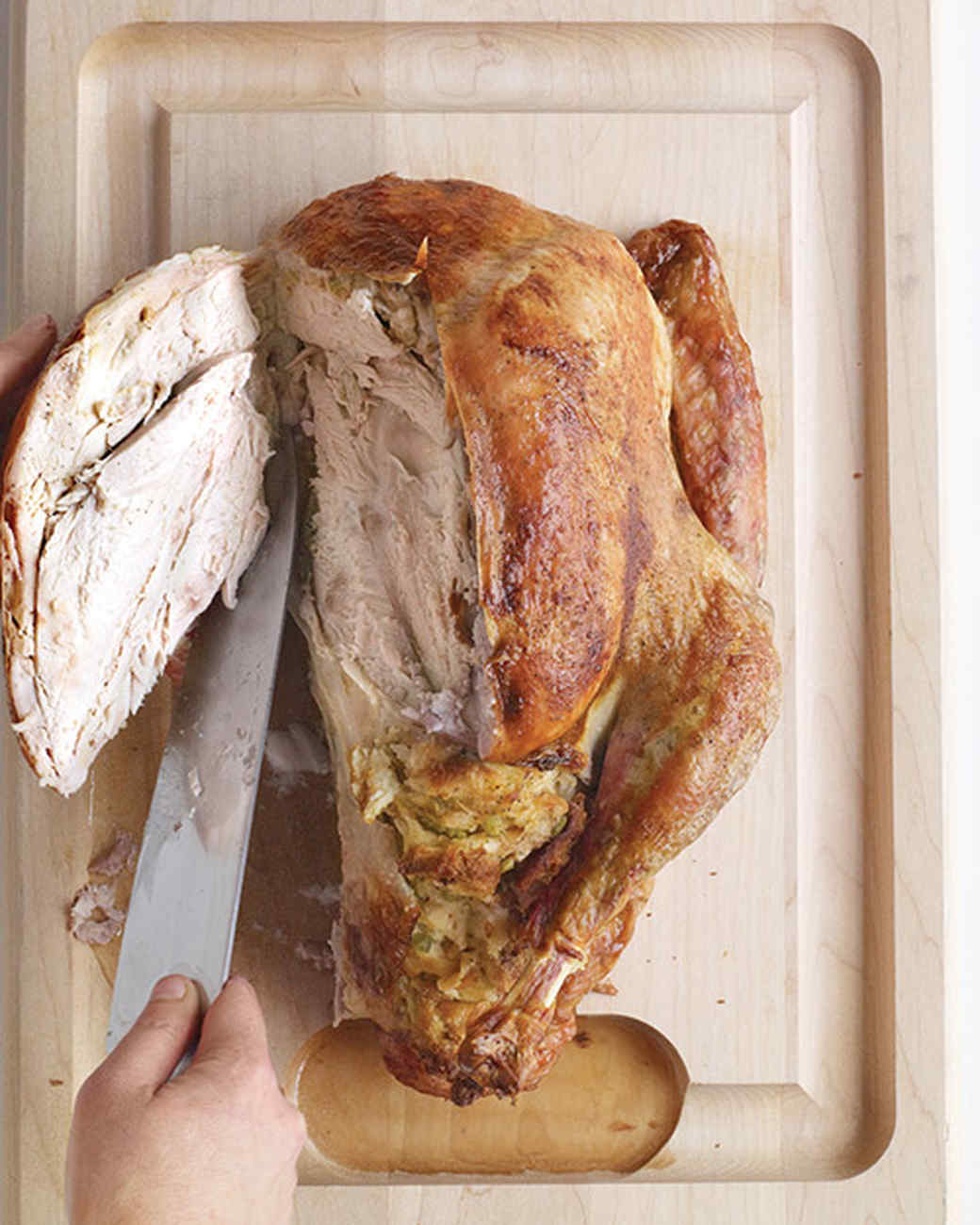How To Carve A Turkey In Four Steps Martha Stewart
