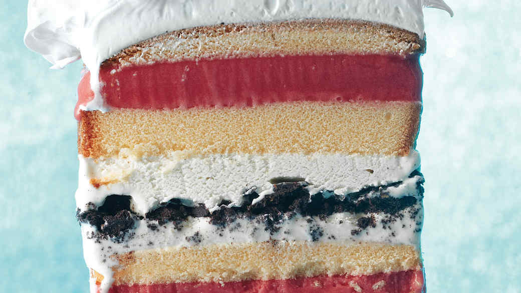 Image result for ice cream cake with many different layers of ice cream