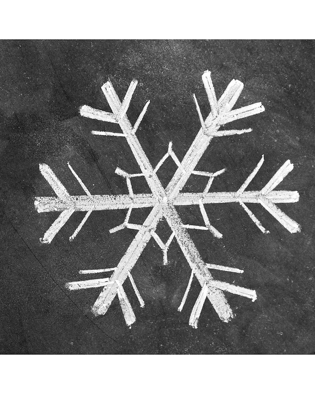 How to Draw Simple Snowflake Chalk Art Martha Stewart