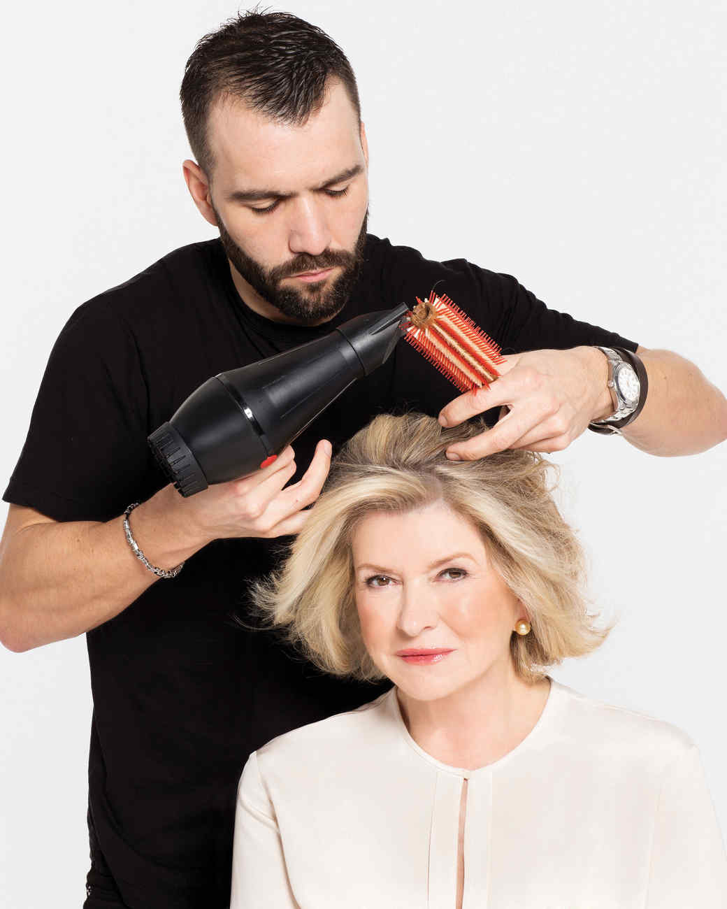 Martha's Morning Hair Routine How to Blow Dry Like a Pro Martha Stewart