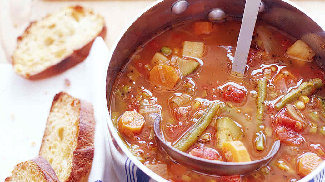 simple vegetable soup recipe without meat