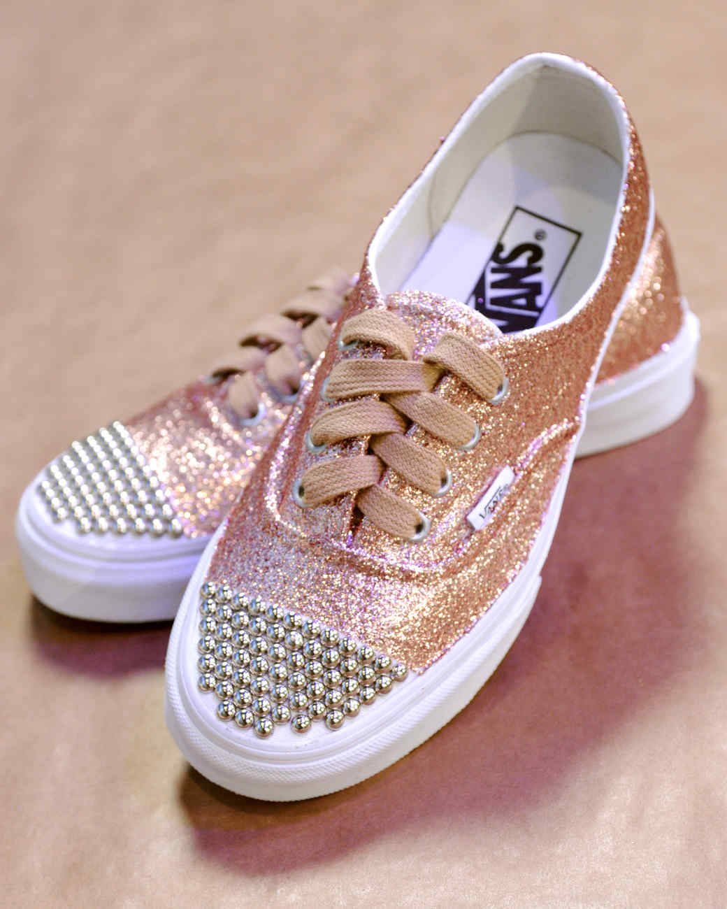 sparkling gym shoes