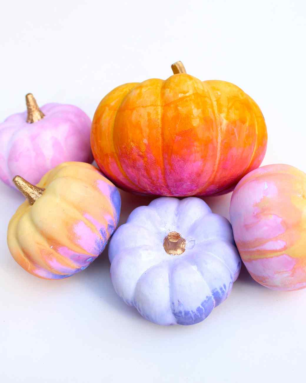 watercolor painted pumpkins martha stewart