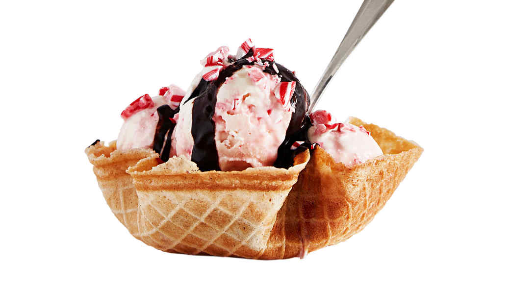 candy cane sundaes