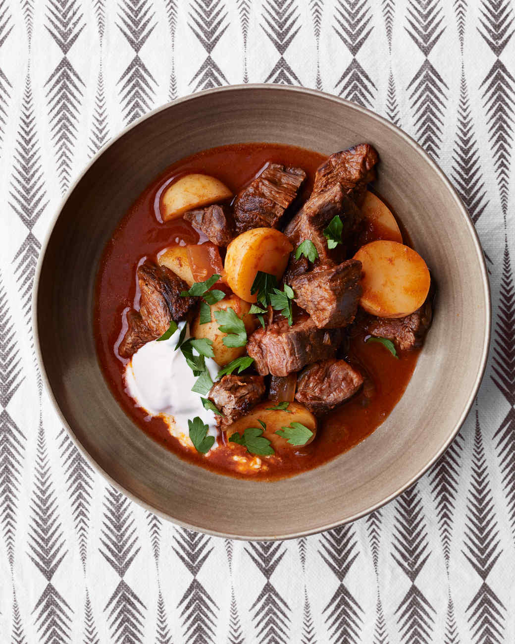 Beef Goulash with Potatoes Recipe | Martha Stewart