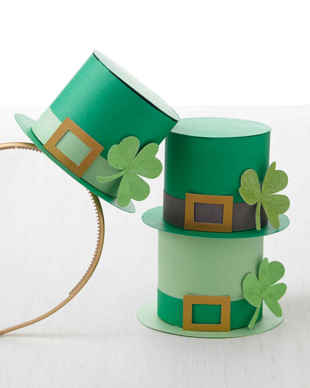 show how to make st patricks day hats