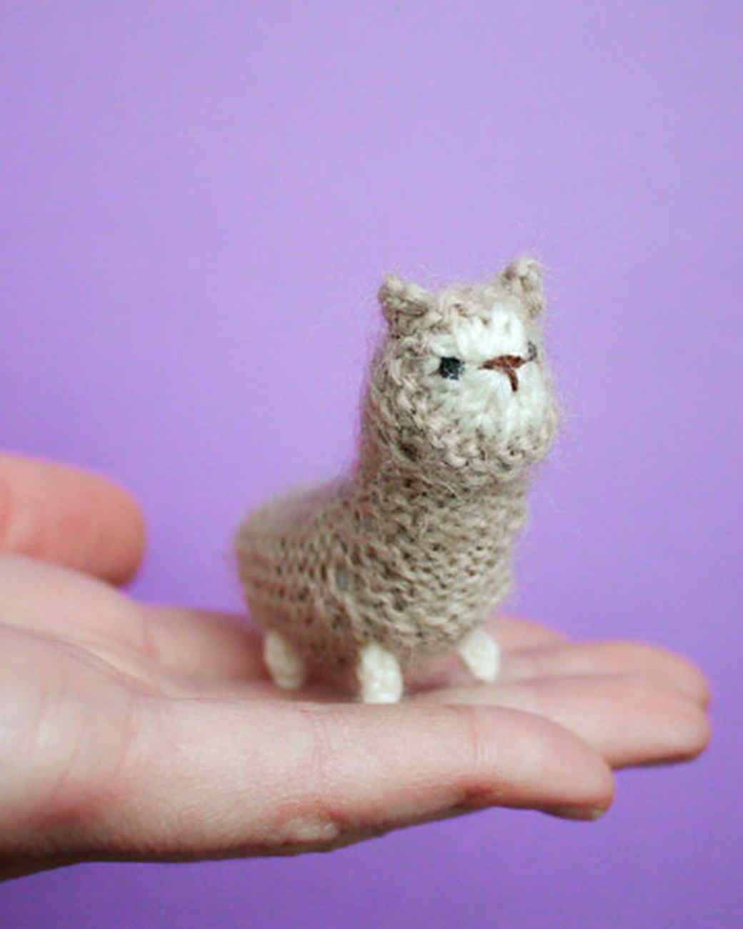 Hand knit Little Kitty made with baby alpaca