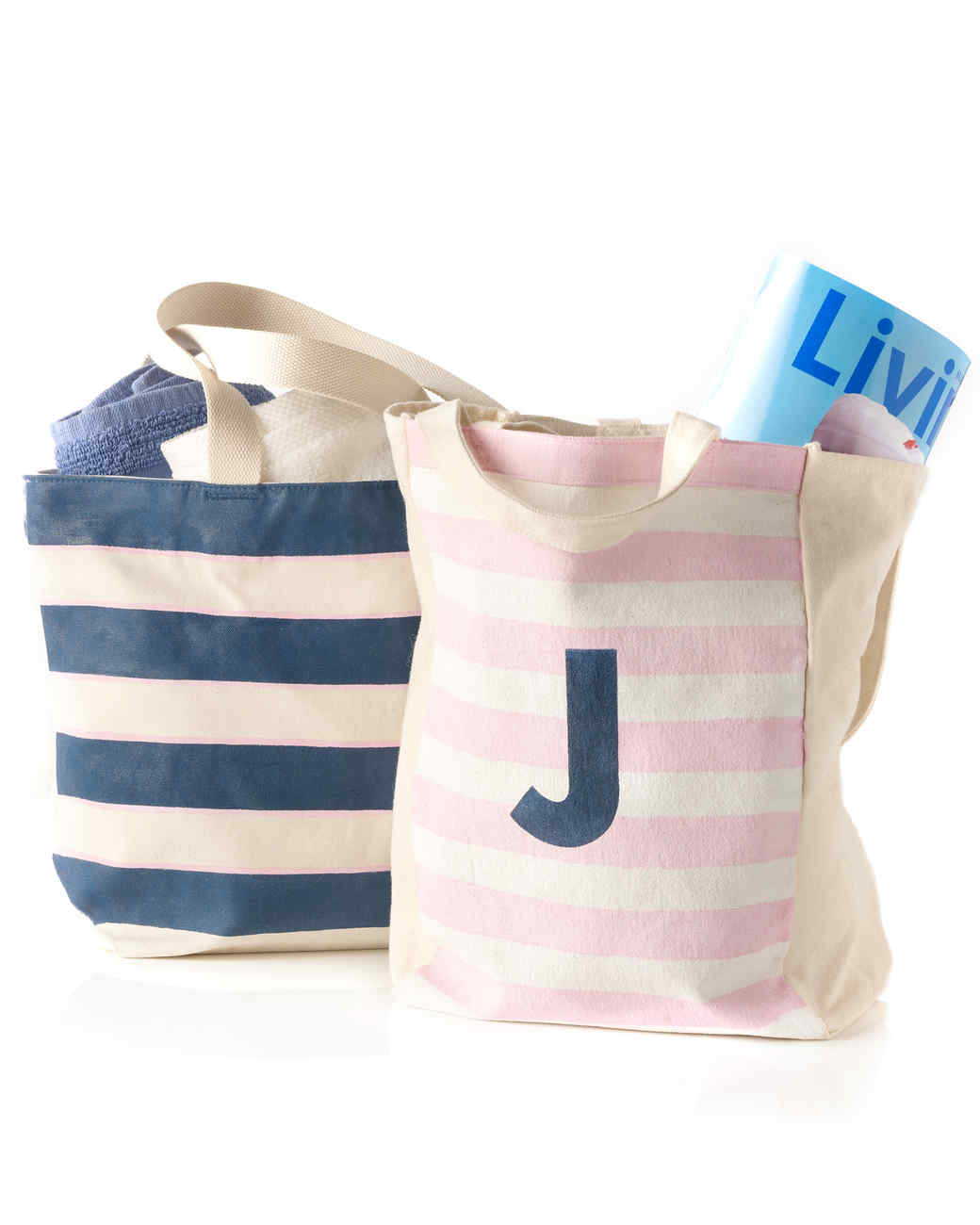 monogrammed beach tote martha stewart