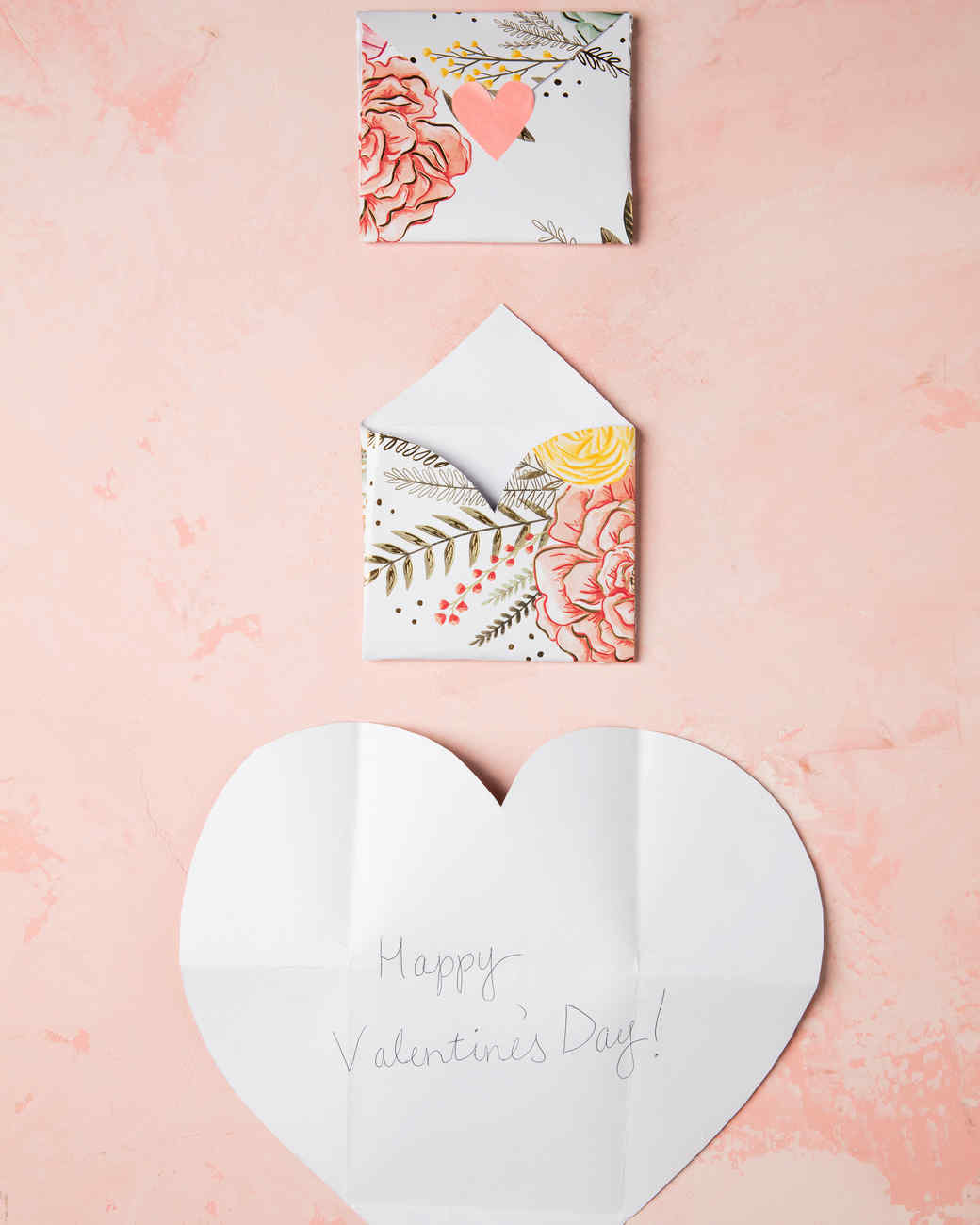 Folding Envelope Hearts Martha Stewart