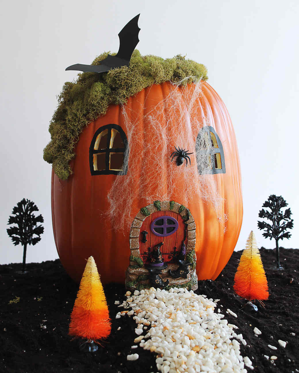 Halloween Fairy Garden Pumpkin | Martha Stewart