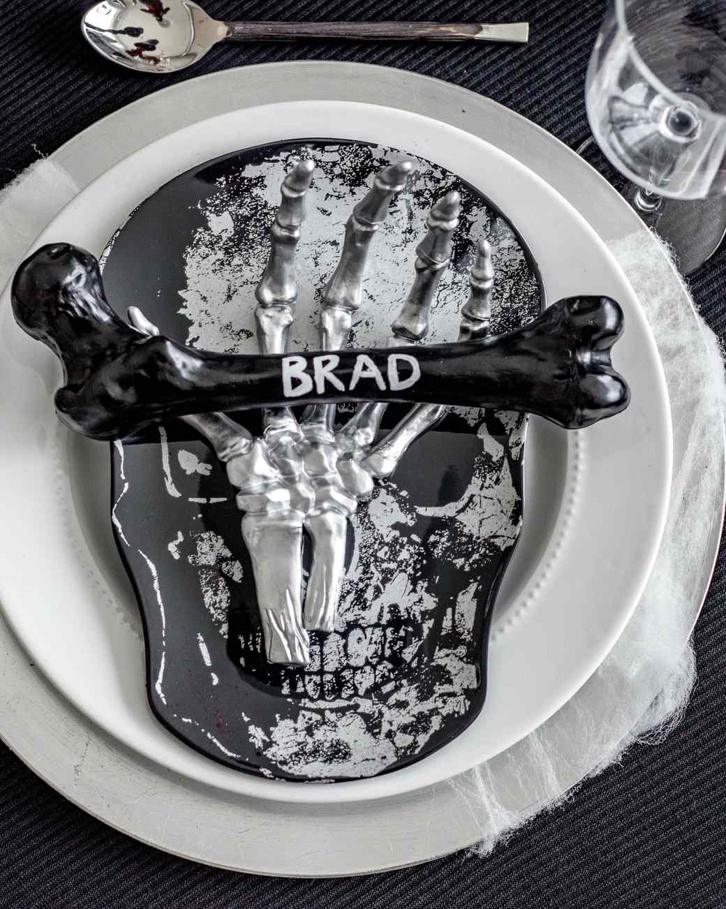 halloween skeleton dinner party