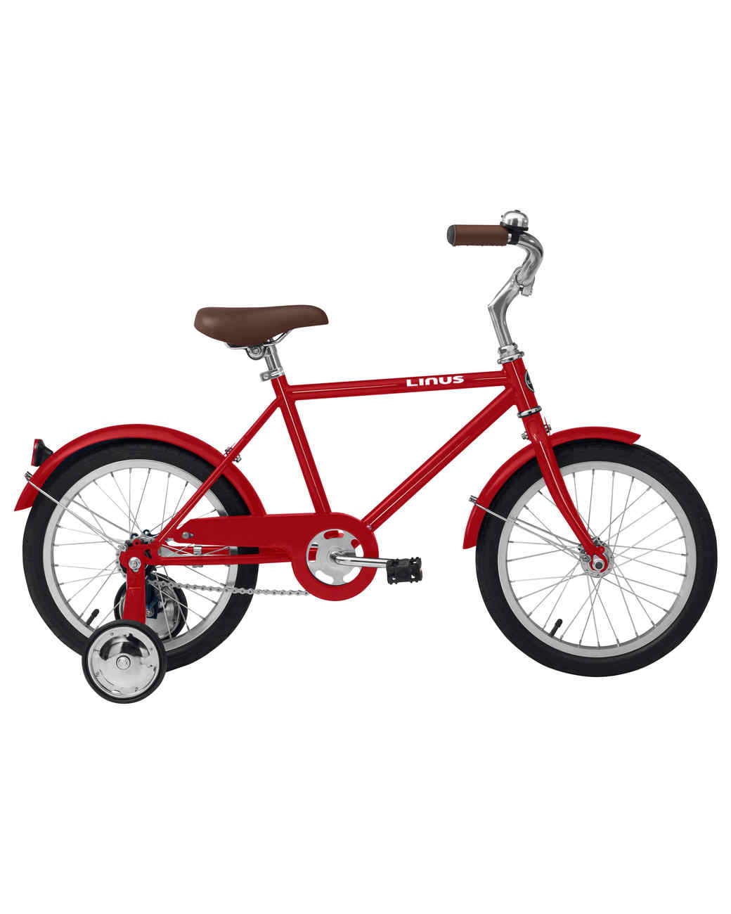 red lil roadster bike with training wheels