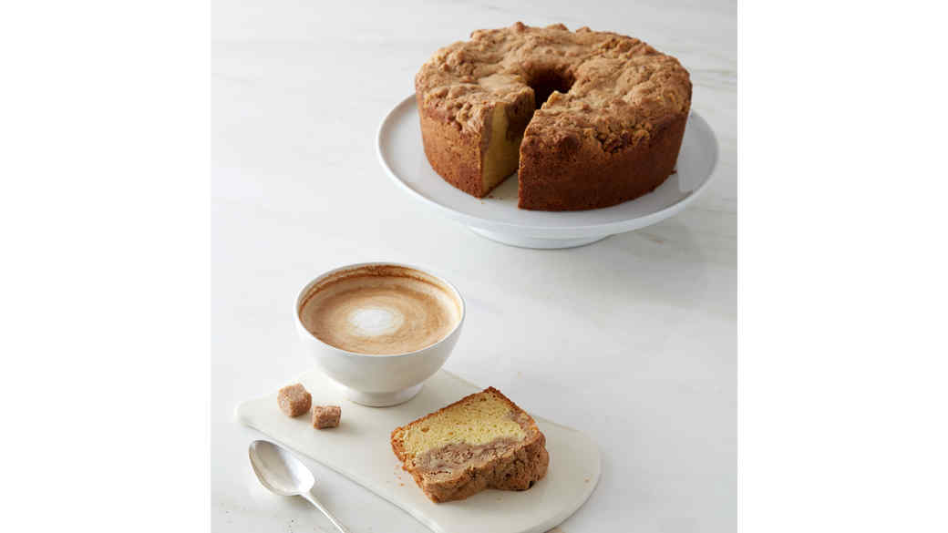 pecan frangipane coffee cake