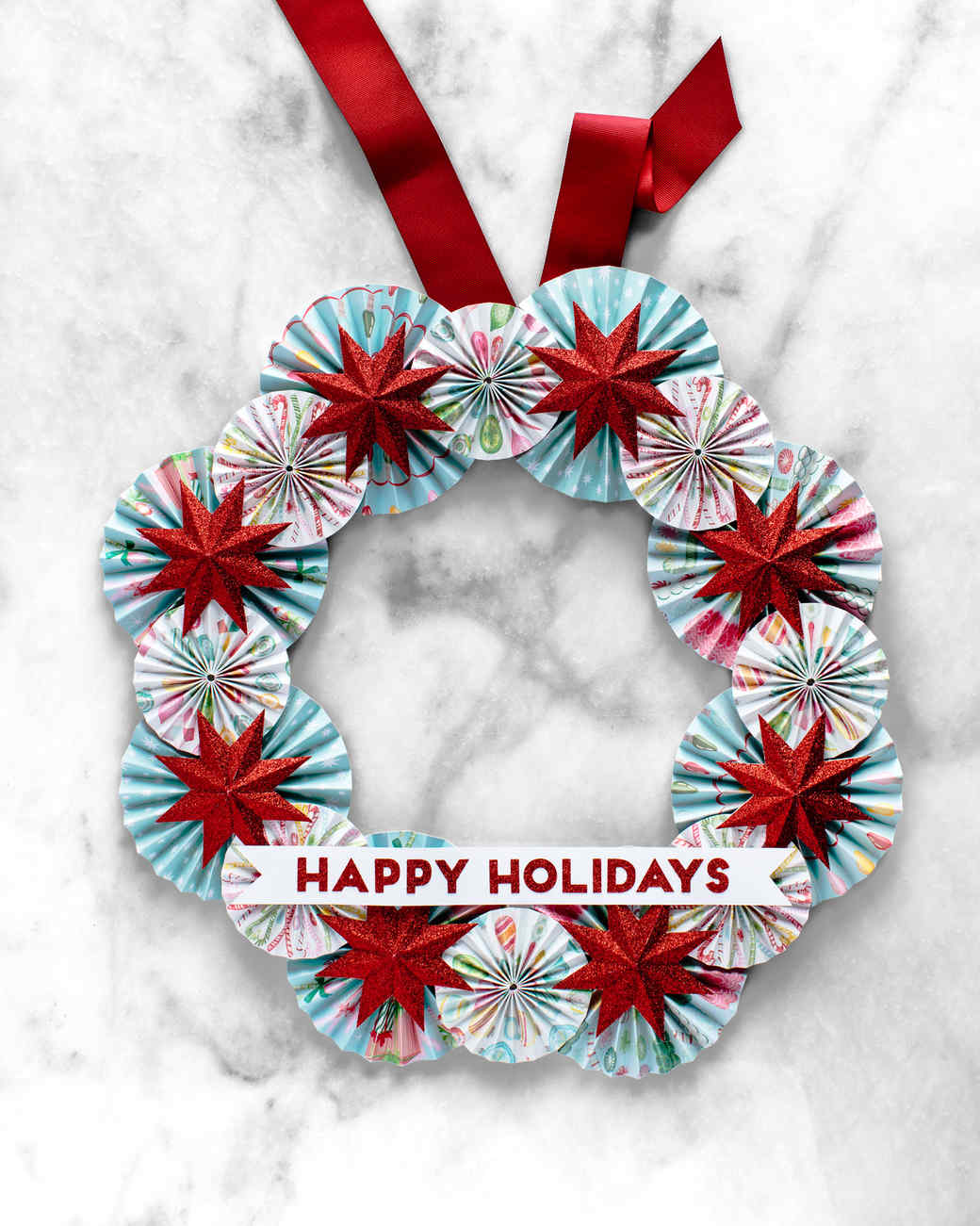 a cheerful paper holiday