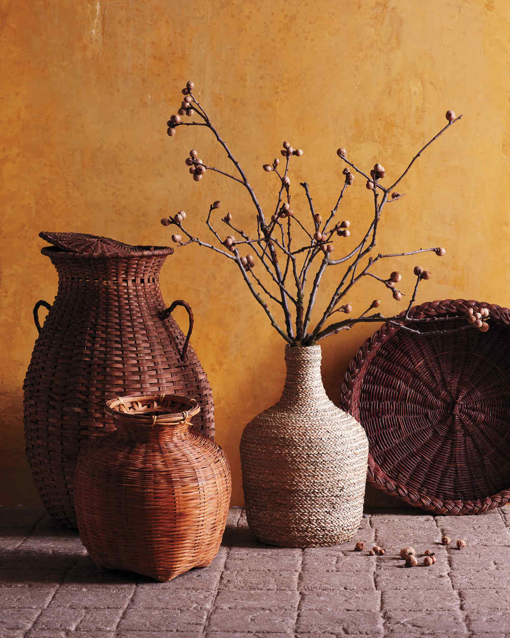 NaturalMaterial Vase Crafts Martha Stewart