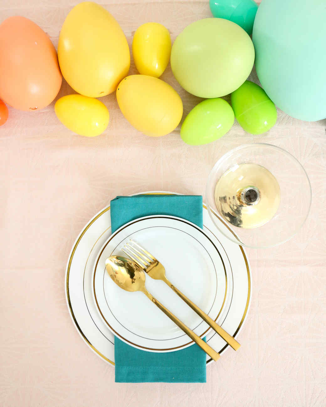 rainbow Easter egg centerpiece
