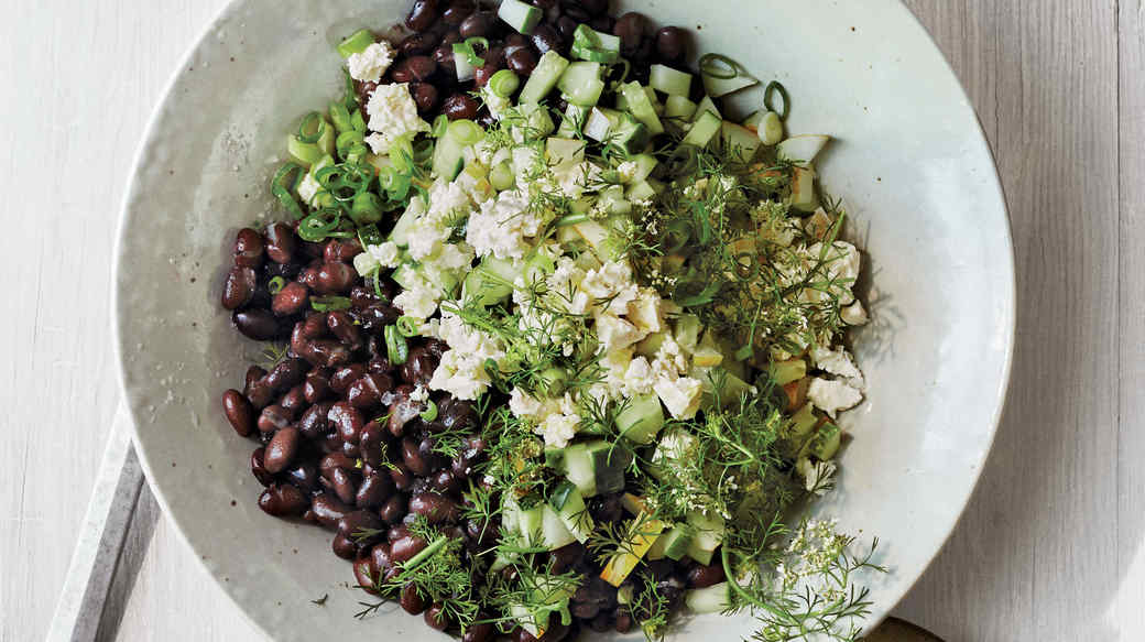 black bean cucumber and