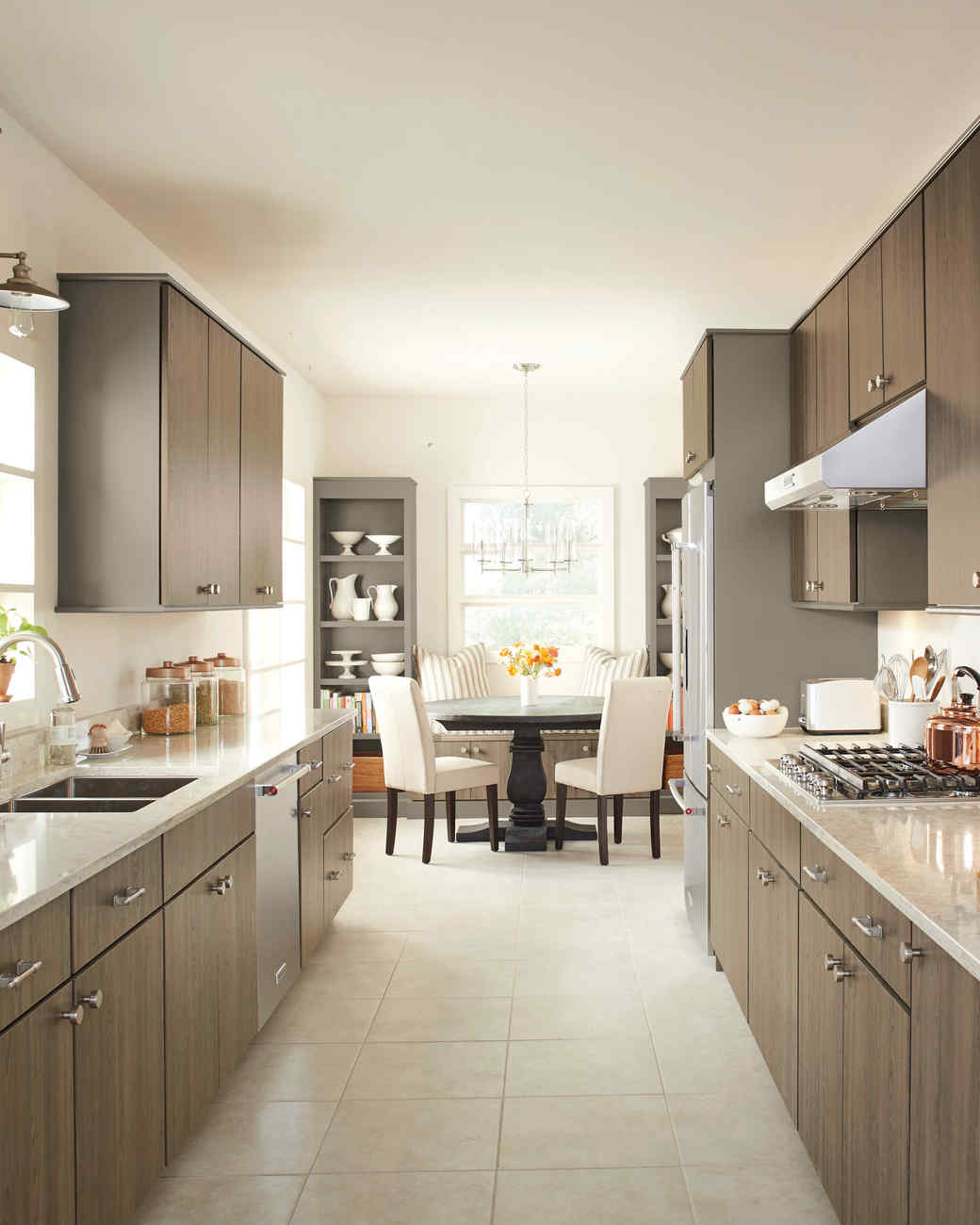 kitchen layout shape martha stewart