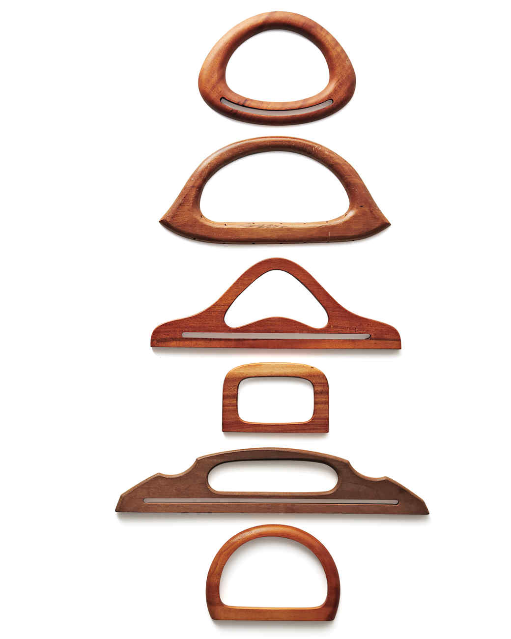 round wooden purse handles
