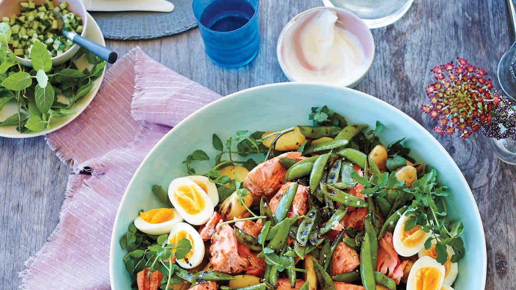 Farm-Stand Salad with Grilled Turkey Sausage