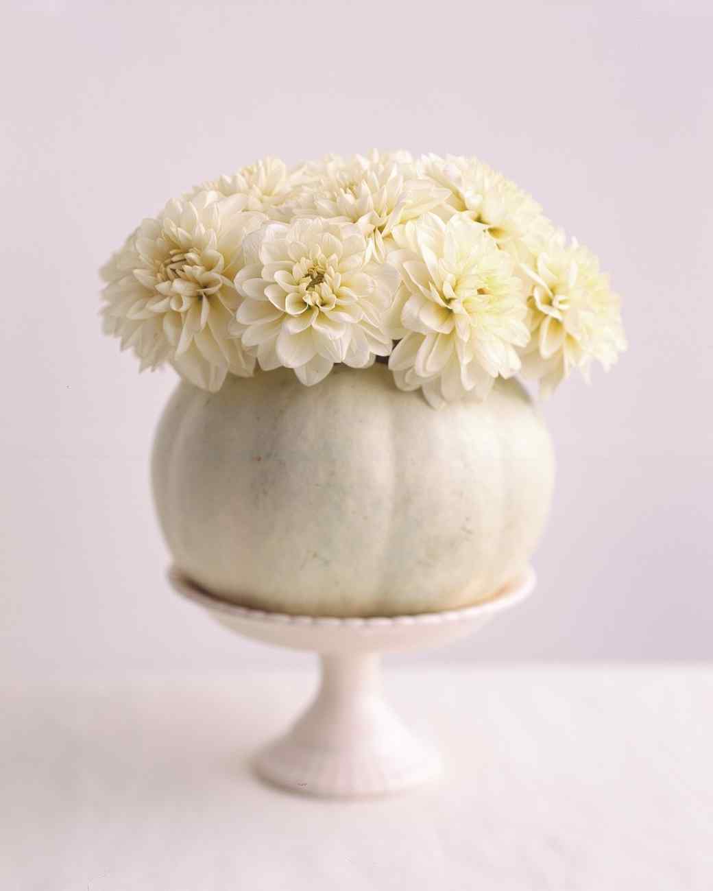 Pumpkin Vase With Flowers Martha White Pumpkin Vase